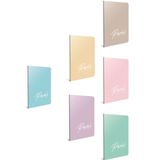 Gıpta A4 80 Yaprak Pastels Tel Dikişli Plastik Kapak Kareli Defter
