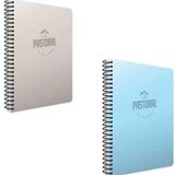 Gıpta A4 Pastoral Spiralli Çizgisiz Yaprak Pp Kapak 2'li Defter