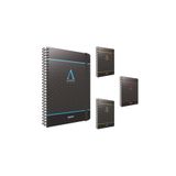 Gıpta Academia Spiralli Siyah Mavi Sert Kapak 120 Yaprak 17x24 Kareli Defter