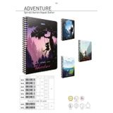 Gıpta Adventure A6 Spiralli Karton Kapak 80 Yaprak Çizgili Not Defteri