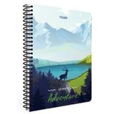 Gıpta Adventure Spiralli Geyik Karton Kapak 80 Yaprak A4 Çizgili Defter