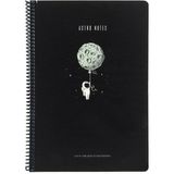 Gıpta Astro Notes Balon 1 Spiralli Karton Kapak 100 Yaprak A4 Çizgili Defter