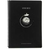 Gıpta Astro Notes Roket Spiralli Karton Kapak 80 Yaprak A4 Kareli Defter