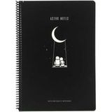 Gıpta Astro Notes Salıncak Spiralli Karton Kapak 100 Yaprak A4 Çizgili Renkli Defter