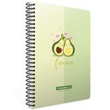 Gıpta Avocado Spiralli Karton Kapak 80 Yaprak A4 Kareli Defter