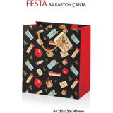 Gıpta B4 Festa Hediyelik Karton Çanta BG2759 - 1 Adet