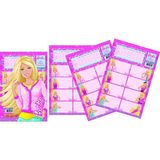 gıpta barbie ders programlı okul etiketi 16x24cm 20 yaprak 5461 - Yok