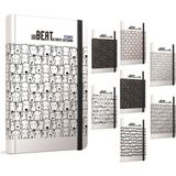 gıpta beat sert kapak not defteri 19x26cm 120 yaprak kareli (2 li paket) 4226 - Karışık