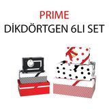 Gıpta BX1841 Prıme Dikdörtgen 6lı Kutu Set