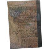 Gıpta Carbon Defter - Kraft Kağıt Çizgisiz Iplik Dikiş Sert Kapak 96 Yaprak 17X24 cm - Kapak Antik Yunan ve Roma Mimarisinde Yaygın Olarak Kullanılan, Akantus Yapraklarıyla Süslü Korint Sütun