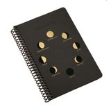 Gıpta Circle Of Life Spiralli Sert Deri Kapak 120 Yaprak 17x24 Kareli Defter