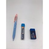 Gıpta Cloud-X 0.7 Versatil Kalem + Gıpta 0.7 2b 60MM Uc + Gıpta Premium Mavi Sınav Silgisi