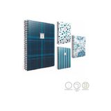 Gıpta Cobalt Spiralli Sert Kapak Not Defteri 20X28Cm 120 Yaprak Kareli (2 Li Paket) 5841 - Karışık