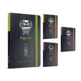 Gıpta Coffee Book 17x24 cm 120 Yaprak Ipli Dikişli Lastikli Çizgili Sert Kapak Defter