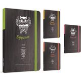Gıpta Coffee Book Ip Dikişli Sert Kapak Lastikli 13X21 cm 120 Çizgili Not Defteri
