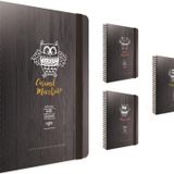 Gıpta Coffee Book Spiralli Sert Kapak Lastikli Defter 19X26Cm 120 Yaprak Kareli (2 Li Paket) 4308