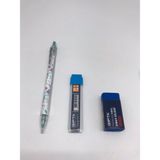 Gıpta Color-X2 0.7 Versatil Kalem + Gıpta 0.7 2b 60MM Uc + Gıpta Premium Mavi Sınav Silgisi - Renkli