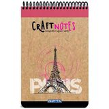 Gıpta Craft Notes A5 100 Yaprak Kareli Sert Kapak Bloknot