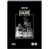 Gıpta Dark Spiralli Siyah Resim Defteri A4 15 Yaprak Defter