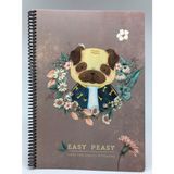 Gıpta Easy Notes Köpek Desenli Spiralli Karton Kapak Defter A4 80 Yaprak Çizgili Defter