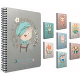 gıpta easy notes spiralli karton kapak defter a4 80 yaprak kareli 4746 karışık renk (2 li paket) - 1 - Not Defteri