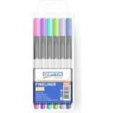 Gıpta Fineliner Ince Keçe Uçlu Kalem 0,4mm Pvc Üçgen 6 Renk K6010