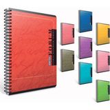 gıpta forum a5 spiralli karton kapak defter 96 yaprak kareli (6 lı paket) 2259 - Karışık - 1 - Not Defteri