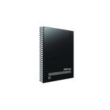 Gıpta Fresco A4 144 Yaprak Plastik Kapak Spiralli Defter (4941) Kareli Siyah