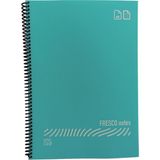 Gıpta Fresco Notes Eco Plastik Kapak A4 60 Yaprak Çizgili Spiralli Pastel Yeşil Defter