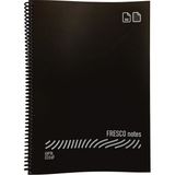 Gıpta Fresco Notes Eco Plastik Kapak A4 60 Yaprak Çizgili Spiralli Siyah Defter