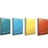 Gıpta Fresco Spiralli PP Kapak A4 72 Yaprak 2 Kareli 2 Çizgili 4'lü Set Kareli Çizgili Defter