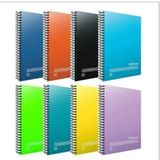 Gıpta Fresco Spiralli PP Kapak A4 72 Yaprak Okul 4 Kareli 4 Çizgili 8'li Set Defter