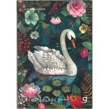 Gıpta Garden Tel Dikişli Lx. Karton Kapak A4 60YP. 80GR. Kareli Defter 8428 - Tekli