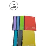 Gıpta GP.3-4899000-2011 Fresco Spiralli Plastik Kapak A4 80 Yaprak Çizgili Defter