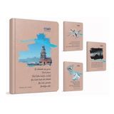 GIPTA İSTANBUL NOTLARI İPLİK DİKİŞLİ SERT KAPAK A5 120YP. ÇİZGİLİ DEFTER