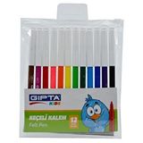 Gıpta Keçeli Kalem 12 Renk Çok Renkli