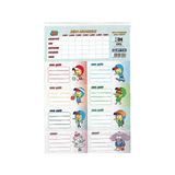 Gıpta Kral Şakir Etiket Ders Programı 16x24 3 Yaprak