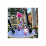 Gıpta Kral Şakir Hayranları Desenli Pipetli Tritan Matara, 630 ml, Pembe