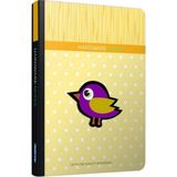 Gıpta Kuş Kabartmalı Sert Kapak 120 Yp 13x21 cm Çizgili Defter