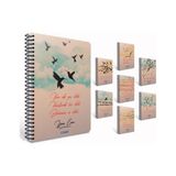gıpta kuşlar spiralli sert kapak defter 13x18cm 120 yaprak kareli (3 lü paket) 6525 - Yok