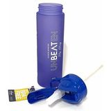 Gıpta Mavi Unbeaten Tritan Boyalı Desenli Pipetli 600 ml Matara