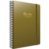Gıpta Metal Notes Spiralli Plastik Kapak 17X24 80 Yaprak Kareli Defter