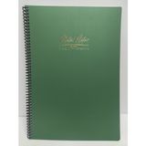 Gıpta Metal Notes Yeşil Spiralli Plastik Kapak 80 Yaprak A4 Kareli Defter