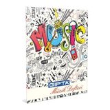 Gıpta Müzik 17x24 40 Yaprak Tel Dikişli Karton Kapaklı Müzik Defteri