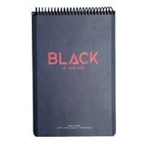 Gıpta New Notes Black Is New Red Spiralli Sert Kapak 100 Yaprak 17x24 Çizgili Bloknot