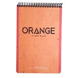 Gıpta New Notes Orange Is New Black Spiralli Sert Kapak 100 Yaprak 17x24 Kareli Bloknot