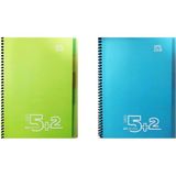 Gıpta Notes Spiralli 7 Kareli + 240 Yaprak A4 2'li 2 Çizgli Ayraçlı Defter