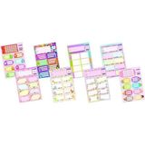 gıpta okul etiketi gırls ders programlı 16x24cm 3 yaprak 2942 - Yok