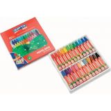 Gıpta Pastel Boya 24 Renk Köşeli K3602 - Karışık Çok Renkli