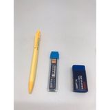 Gıpta Pastel-X 0.7 Versatil Kalem + Gıpta 0.7 2b 60MM Uc + Gıpta Premium Mavi Sınav Silgisi - Pastel Sarı